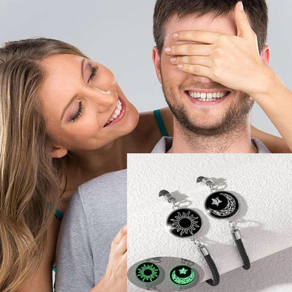 🔥 2-Pack  Sun & Moon Bracelets – Luminous Couples Jewelry for Long-Distance Love
