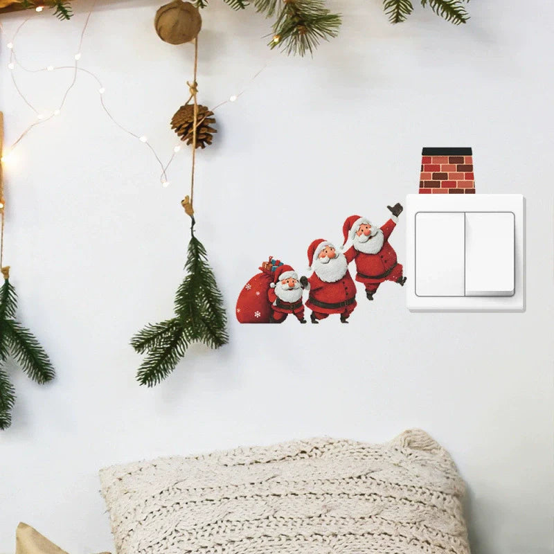 🎄Christmas Limited-Time Offer: 3D Santa Claus Breaking Through the Wall Sticker