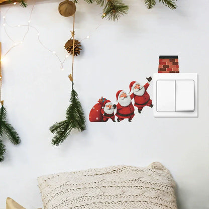 🎄Christmas Limited-Time Offer: 3D Santa Claus Breaking Through the Wall Sticker